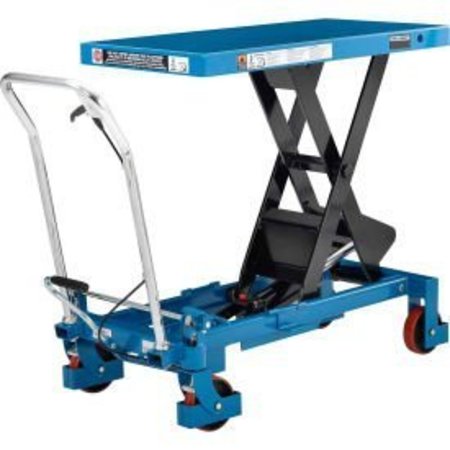 Global Equipment Global Industrial„¢ Mobile Heavy Duty Scissor Lift Table, 40" x 20" Platform, 2200 Lb. Cap. SCGL1002